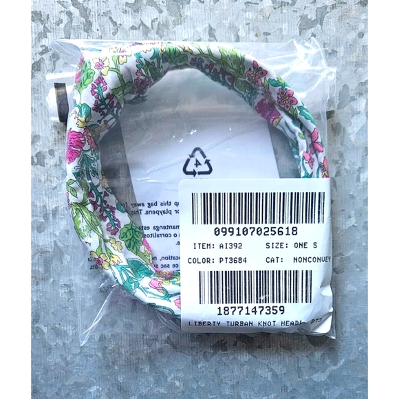 NWOT J.Crew Knot headband in Liberty® print - Picture 6 of 7